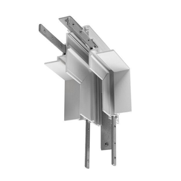 SLV 1006592 L-Verbinder mechanisch 48V Track für Einbauschiene tief Stereo weiß