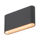 SLV 1007142 Oval 14 WL Wandaufbauleuchte 2700/3000K 6W schwarz