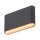 SLV 1007142 Oval 14 WL Wandaufbauleuchte 2700/3000K 6W schwarz