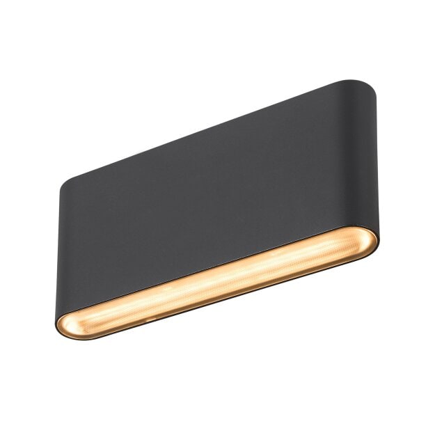 SLV 1007144 Oval 18 WL Wandaufbauleuchte 2700/3000K 10W schwarz