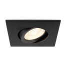 SLV 1007184 Universal Downlight Abdeckung für IP20 schwenkbar eckig schwarz