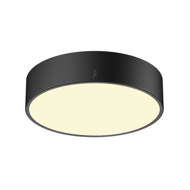 SLV 1007286 Medo Pro 30 Wand- und Deckenaufbauleuchte rund 3000/4000K 10W Dali Touch 110° schwarz