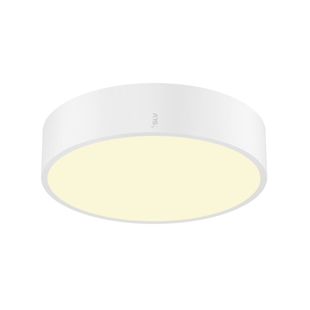 SLV 1007287 Medo Pro 30 Wand- und Deckenaufbauleuchte rund 3000/4000K 10W Dali Touch 110° weiß