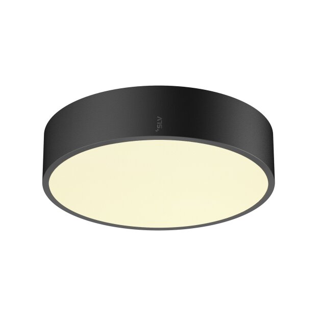 SLV 1007284 Medo Pro 30 Wand- und Deckenaufbauleuchte rund 3000/4000K 10W Dali Touch 70° UGR<19 schwarz
