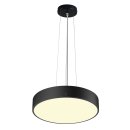 SLV 1007298 Medo Pro 40 Wand- und Deckenaufbauleuchte rund 3000/4000K 19W Phasenabschnitt 110° schwarz