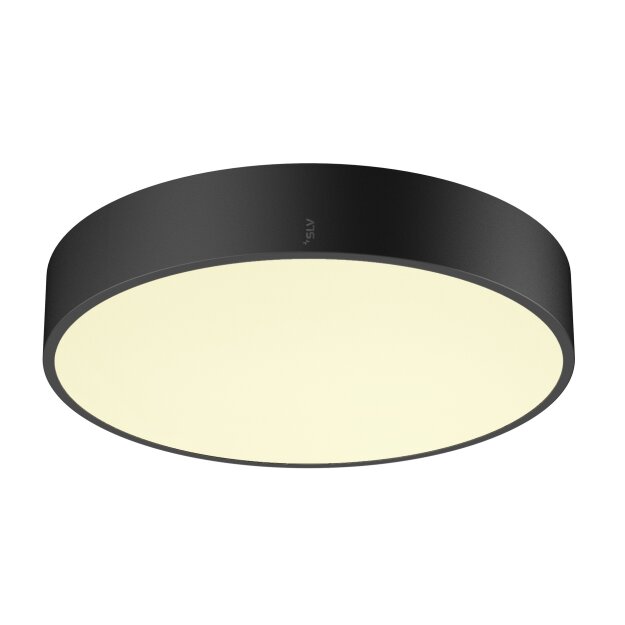 SLV 1007292 Medo Pro 40 Wand- und Deckenaufbauleuchte rund 3000/4000K 19W Dali Touch 80° UGR<19 schwarz