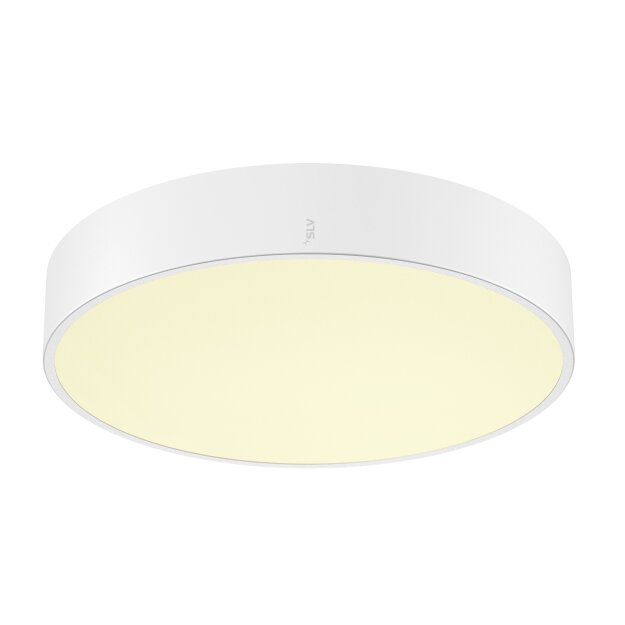 SLV 1007293 Medo Pro 40 Wand- und Deckenaufbauleuchte rund 3000/4000K 19W Dali Touch 80° UGR<19 weiß