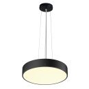 SLV 1007296 Medo Pro 40 Wand- und Deckenaufbauleuchte rund 3000/4000K 19W Phasenabschnitt 80° UGR<19 schwarz