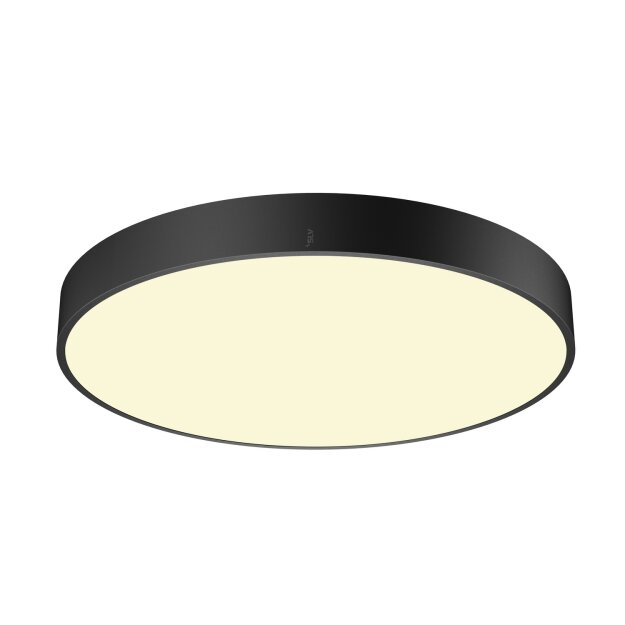 SLV 1007306 Medo Pro 60 Wand- und Deckenaufbauleuchte rund 3000/4000K 37W Phasenabschnitt 110° schwarz