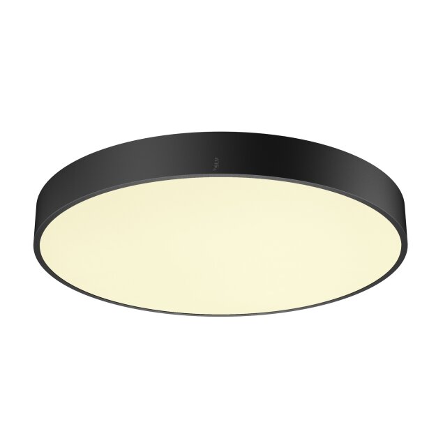SLV 1007304 Medo Pro 60 Wand- und Deckenaufbauleuchte rund 3000/4000K 37W Phasenabschnitt 80° UGR<19 schwarz