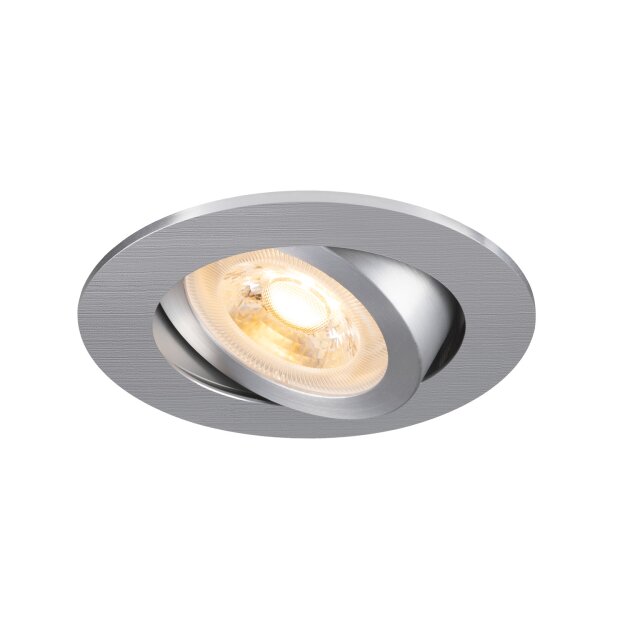 SLV 1007370 New Tria 68 Deckeneinbauleuchte rund max. 10W GU10 aluminium