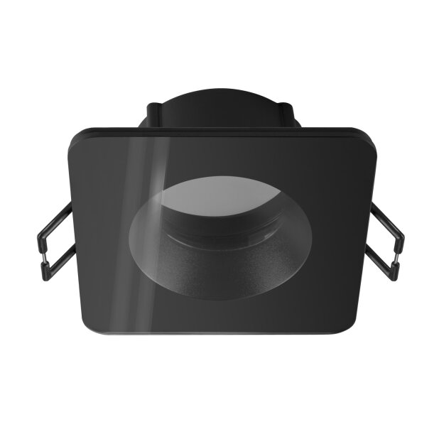 SLV 1007338 New Tria 68 Deckeneinbauring L: 8.3 B: 8.3 H: 3.55 cm IP 65 inkl. Glas schwarz