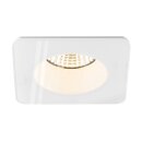 SLV 1007339 New Tria 68 Deckeneinbauring L: 8.3 B: 8.3 H: 3.55 cm IP 65 inkl. Glas weiß