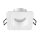 SLV 1007339 New Tria 68 Deckeneinbauring L: 8.3 B: 8.3 H: 3.55 cm IP 65 inkl. Glas weiß