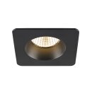 SLV 1007347 New Tria 68 Deckeneinbauring L: 8.2 B: 8.2 H: 3.4 cm IP 65 schwarz