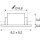 SLV 1007348 New Tria 68 Deckeneinbauring L: 8.2 B: 8.2 H: 3.4 cm IP 65 weiß