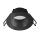 SLV 1007336 New Tria 68 Deckeneinbauring D: 8.3 H: 3.55 cm IP 65 inkl. Glas schwarz