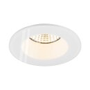 SLV 1007337 New Tria 68 Deckeneinbauring D: 8.3 H: 3.55 cm IP 65 inkl. Glas weiß