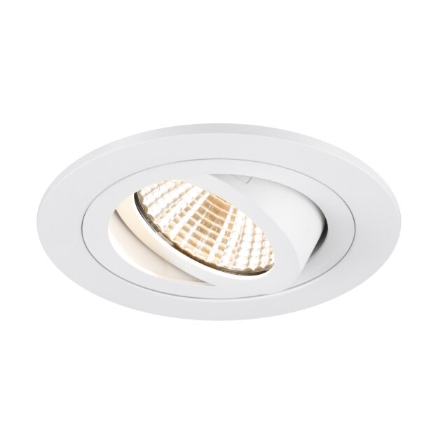 SLV 1007401 New Tria 75 Deckeneinbauleuchte 2700K 38° IP 20 rund weiß
