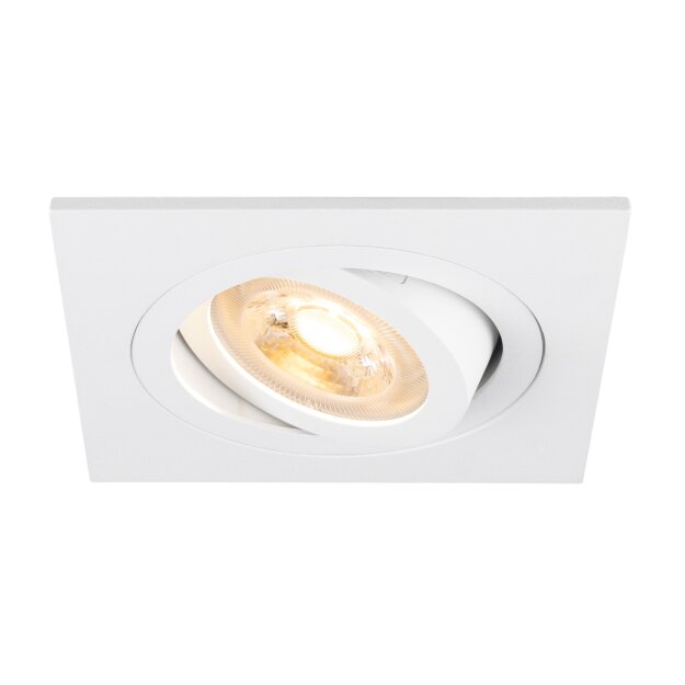SLV 1007377 New Tria 75 Deckeneinbauleuchte quadratisch max. 10W GU10 weiß
