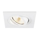 SLV 1007349 New Tria 75 Deckeneinbauring L: 9 B: 9 H: 2.6 cm IP 20 weiß