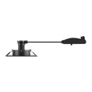 SLV 1007628 New Tria 75 XL Deckeneinbauleuchte quadratisch max. 10W GU10 schwarz