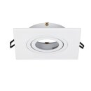 SLV 1007627 New Tria 75 XL Deckeneinbauleuchte quadratisch max. 10W GU10 weiß