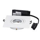 SLV 1007627 New Tria 75 XL Deckeneinbauleuchte quadratisch max. 10W GU10 weiß