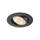 SLV 1007444 New Tria 95 Deckeneinbauring D: 11 H: 2.6 cm IP 20 schwarz
