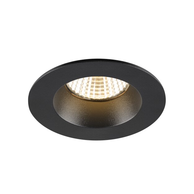 SLV 1007442 New Tria Universal 68 Deckenspot 2500/3000/4000K 38° IP 20 / IP 65 rund schwarz - Einbauleuchte