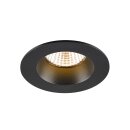 SLV 1007442 New Tria Universal 68 Deckenspot 2500/3000/4000K 38° IP 20 / IP 65 rund schwarz - Einbauleuchte