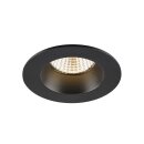 SLV 1007442 New Tria Universal 68 Deckenspot 2500/3000/4000K 38° IP 20 / IP 65 rund schwarz - Einbauleuchte