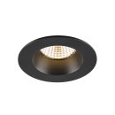 SLV 1007442 New Tria Universal 68 Deckenspot 2500/3000/4000K 38° IP 20 / IP 65 rund schwarz - Einbauleuchte