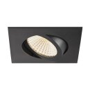 SLV 1007440 New Tria Universal 68 Deckenspot 2500/3000/4000K 60° IP 20 quadratisch schwarz - Einbaustrahler