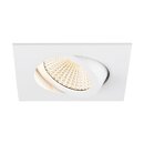 SLV 1007439 New Tria Universal 68 Deckenspot 2500/3000/4000K 60° IP 20 quadratisch weiß - Einbaustrahler