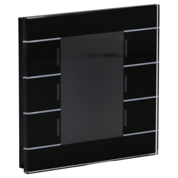 MDT BE-GT2TS.02S KNX Glastaster II Smart mit Farbdisplay und Temperatursensor Schwarz
