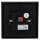 MDT BE-GT2TS.02S KNX Glastaster II Smart mit Farbdisplay und Temperatursensor Schwarz