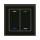 MDT BE-GTL2TS.01S KNX Glastaster II Light 2-fach RGBW Temperatursensor Schwarz Neutral