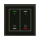 MDT BE-GTL2TS.B1S KNX Glastaster II Light 2-fach RGBW Temperatursensor Schwarz Schalten