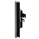 MDT BE-GTL4TS.01S KNX Glastaster II Light 4-fach RGBW Temperatursensor Schwarz Neutral
