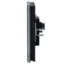 MDT BE-GTL20S.01S KNX Glastaster II Light 2-fach RGBW Schwarz Neutral