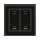 MDT BE-GTL20S.A1S KNX Glastaster II Light 2-fach RGBW Schwarz Jalousie