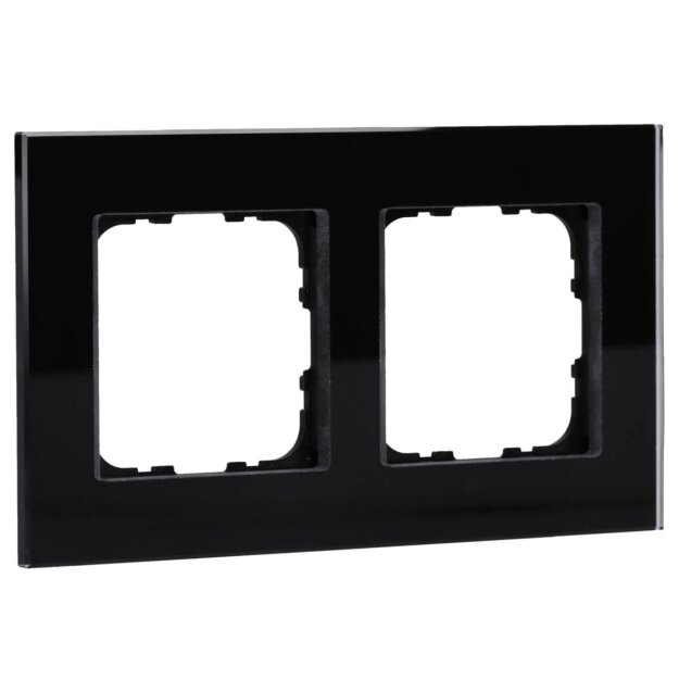 MDT BE-GTR2S.01S MDT Glasrahmen 2-fach für 55 mm Programme Schwarz