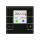 MDT SCN-RTRGS.02S KNX Glas Raumtemperaturregler Smart mit Farbdisplay Schwarz