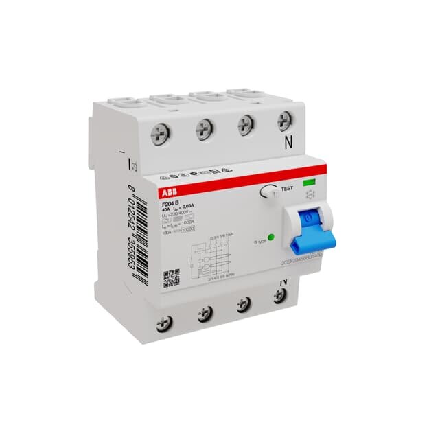 ABB 2CSF204568U1630 F204B-63/003 FI-Schutzschalter Typ B 4P 63A 30mA 3kA 4TE
