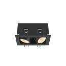 SLV 1007559 Kadux Deckeneinbauleuchte double 3000K 38° IP 20 quadratisch schwarz