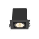 SLV 1007551 Kadux Deckeneinbauleuchte single 3000K 38° IP 20 quadratisch schwarz