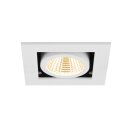 SLV 1007552 Kadux Deckeneinbauleuchte single 3000K 38° IP 20 quadratisch weiß