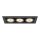 SLV 1007567 Kadux Deckeneinbauleuchte triple 3000K 38° IP 20 quadratisch schwarz