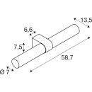 SLV 1007619 Lygant double Wandaufbauleuchte 3000K 11W chrom